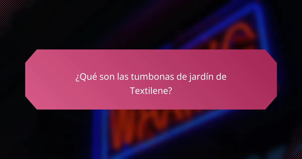 ¿Qué son las tumbonas de jardín de Textilene?